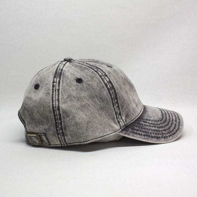 Snow Washed Cotton Twill Low Profile Adjustable Baseball Cap
