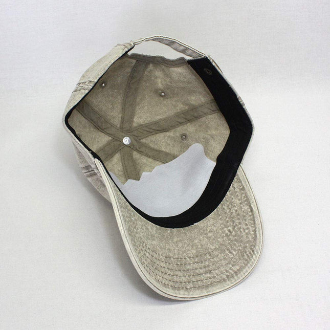 Snow Washed Cotton Twill Low Profile Adjustable Baseball Cap