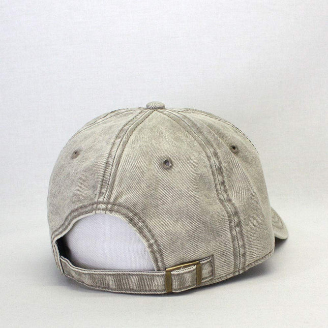 Snow Washed Cotton Twill Low Profile Adjustable Baseball Cap