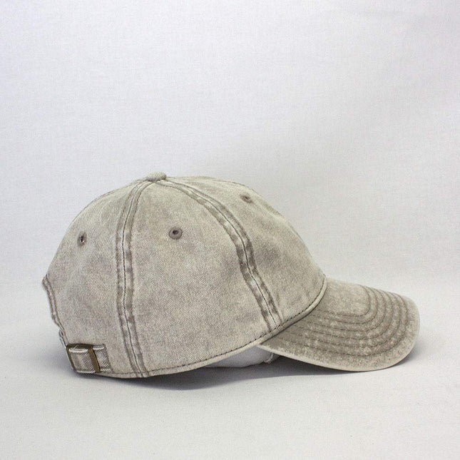 Snow Washed Cotton Twill Low Profile Adjustable Baseball Cap