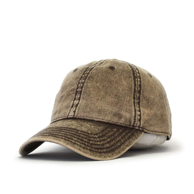 Snow Washed Cotton Twill Low Profile Adjustable Baseball Cap