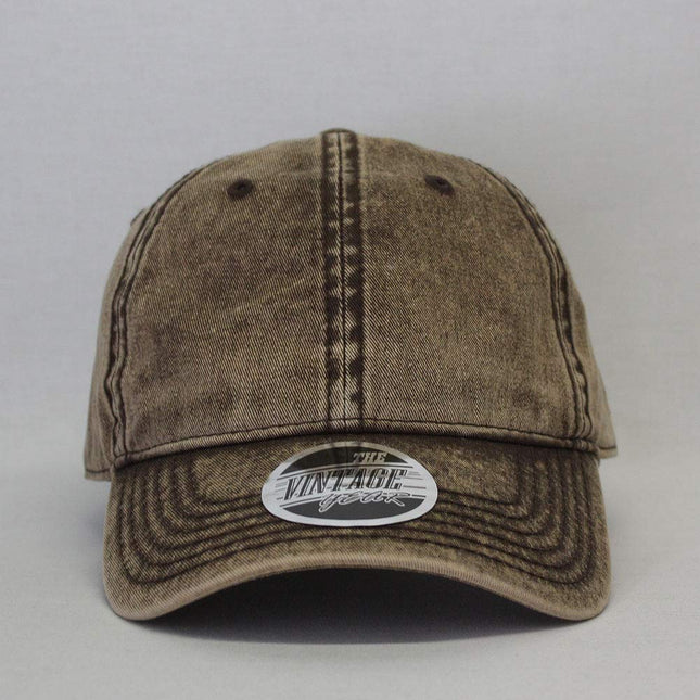 Snow Washed Cotton Twill Low Profile Adjustable Baseball Cap