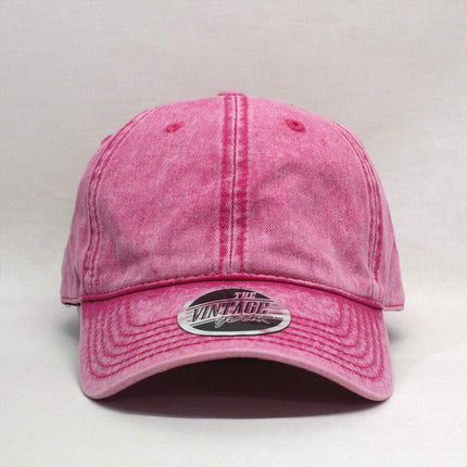 Snow Washed Cotton Twill Low Profile Adjustable Baseball Cap