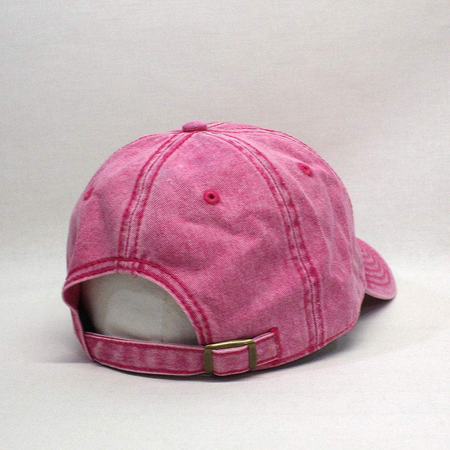 Snow Washed Cotton Twill Low Profile Adjustable Baseball Cap