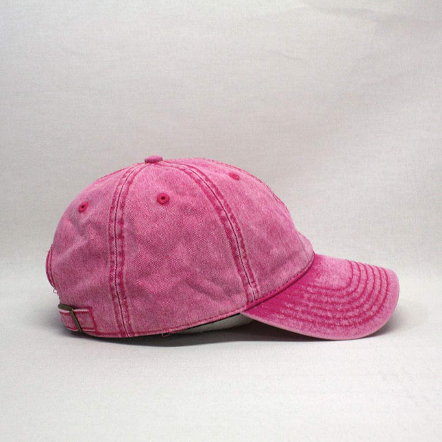 Snow Washed Cotton Twill Low Profile Adjustable Baseball Cap