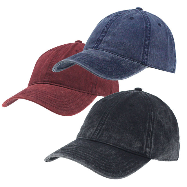 Snow Washed Cotton Twill Low Profile Adjustable Baseball Cap
