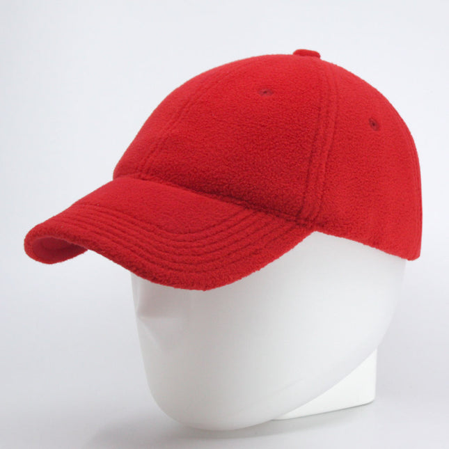 Micro Fleece Low Profile Adjustable Baseball Cap Navy Red Royal