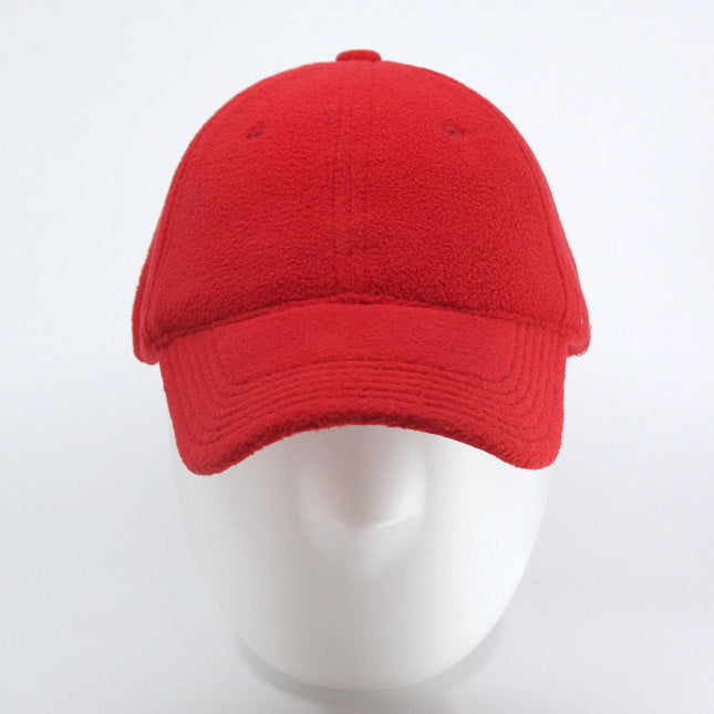 Micro Fleece Low Profile Adjustable Baseball Cap Navy Red Royal