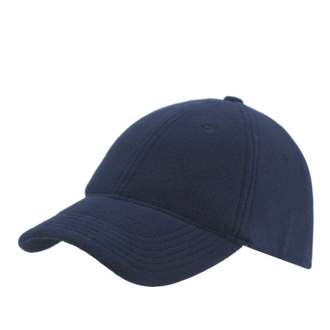 Micro Fleece Low Profile Adjustable Baseball Cap Navy Red Royal