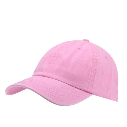 Plain Washed Cotton Twill Dad Hat Adjustable Baseball Cap