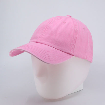 Plain Washed Cotton Twill Dad Hat Adjustable Baseball Cap