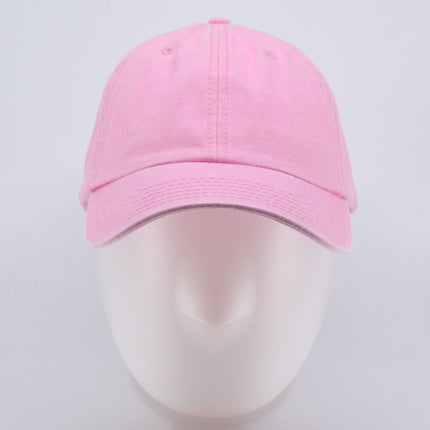 Plain Washed Cotton Twill Dad Hat Adjustable Baseball Cap
