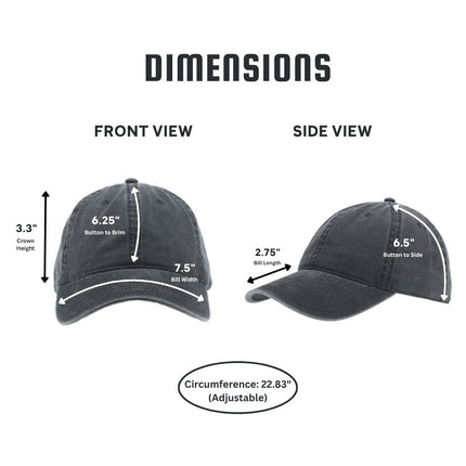 Plain Washed Cotton Twill Dad Hat Adjustable Baseball Cap