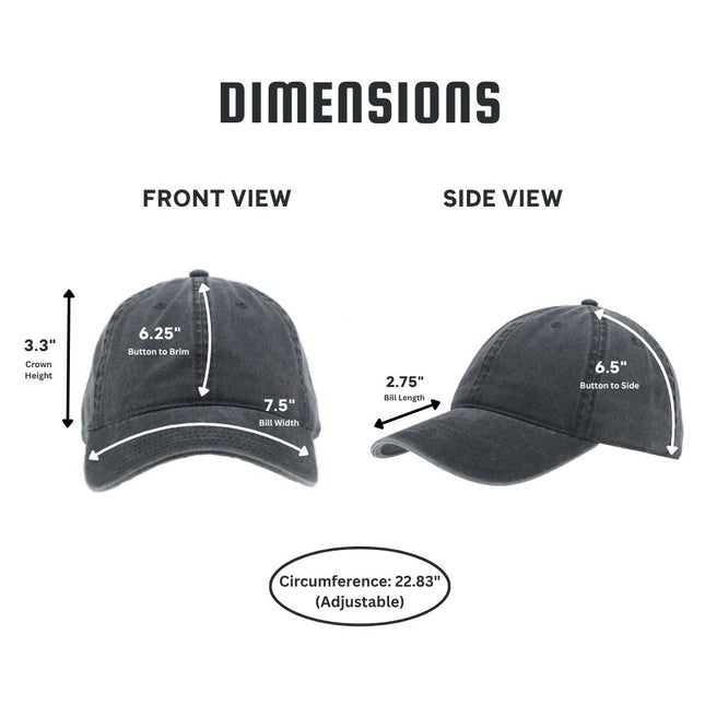 Plain Washed Cotton Twill Dad Hat Adjustable Baseball Cap