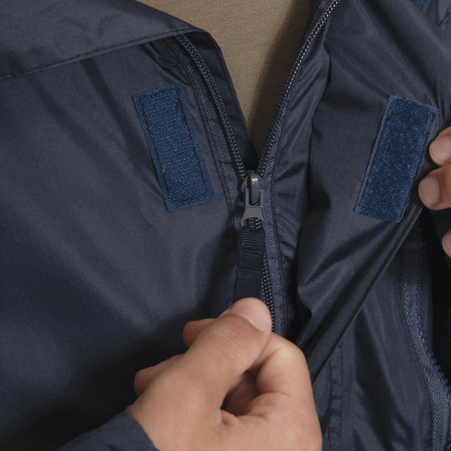 Rothco Packable Foldable Rain Coat Jacket Navy