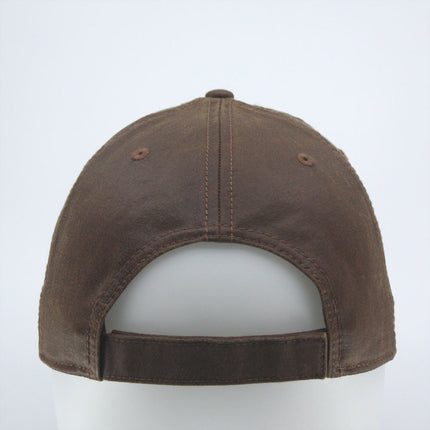 Heavy Washed Wax Coated Structured Adjustable Low Profile Baseball Cap
