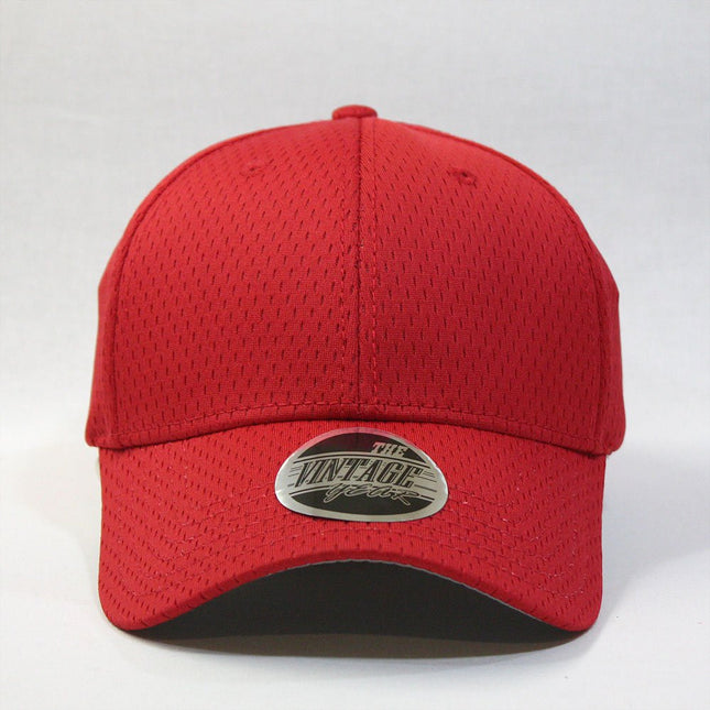 Solid Pro Cool Mesh Low Profile Adjustable Sport Baseball Cap