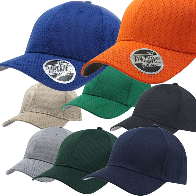 Solid Pro Cool Mesh Low Profile Adjustable Sport Baseball Cap