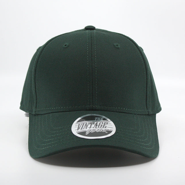 Structured Low Profile Baseball Cap - 100% Cotton Twill