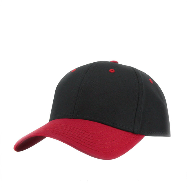 Two Tone Structured Low Profile Baseball Cap - 100% Cotton Twill