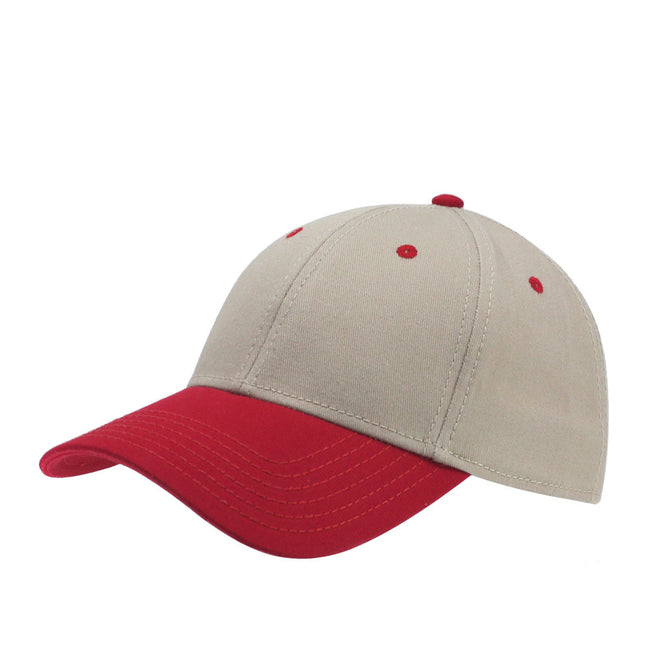 Two Tone Structured Low Profile Baseball Cap - 100% Cotton Twill