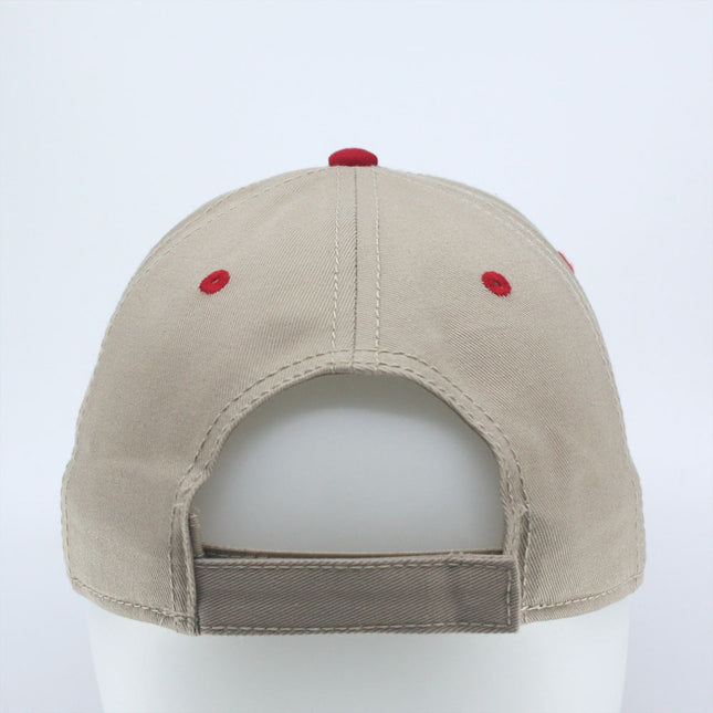 Two Tone Structured Low Profile Baseball Cap - 100% Cotton Twill