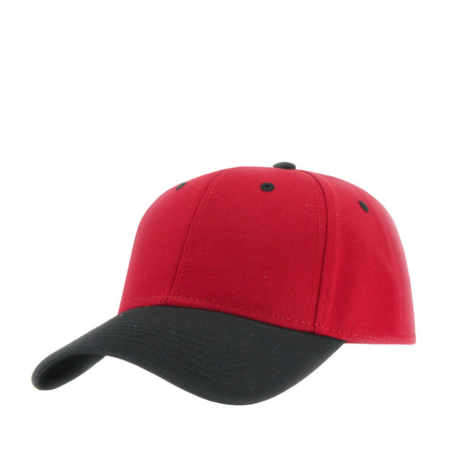 Two Tone Structured Low Profile Baseball Cap - 100% Cotton Twill