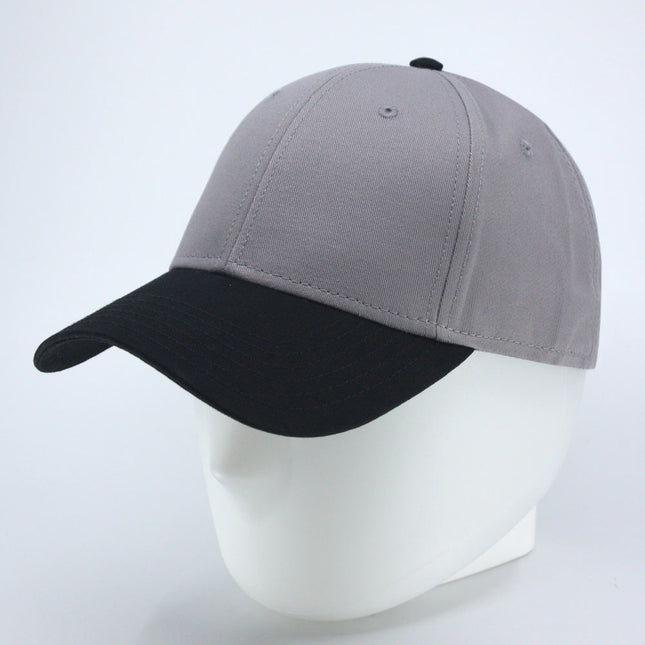 Two Tone Structured Low Profile Baseball Cap - 100% Cotton Twill