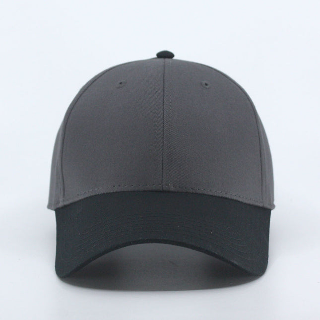Two Tone Structured Low Profile Baseball Cap - 100% Cotton Twill