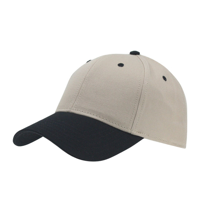 Two Tone Structured Low Profile Baseball Cap - 100% Cotton Twill