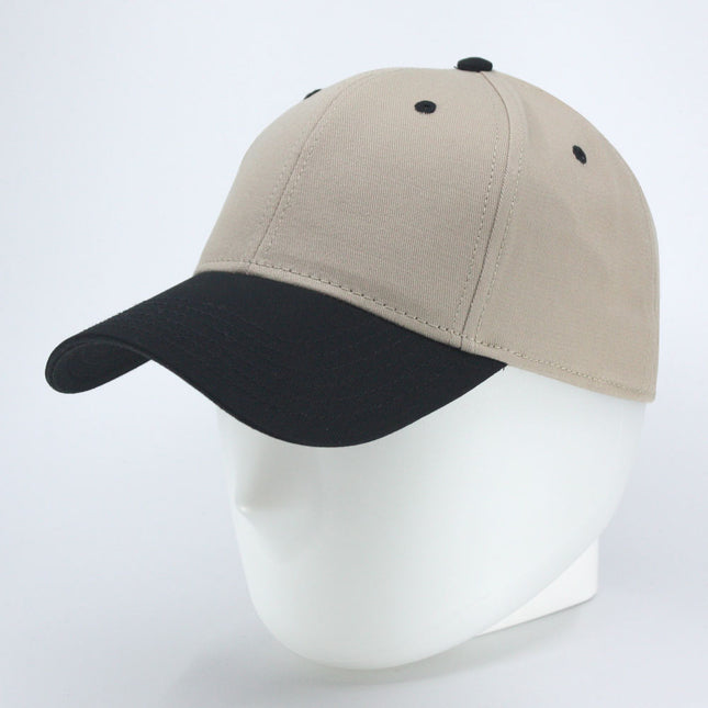 Two Tone Structured Low Profile Baseball Cap - 100% Cotton Twill