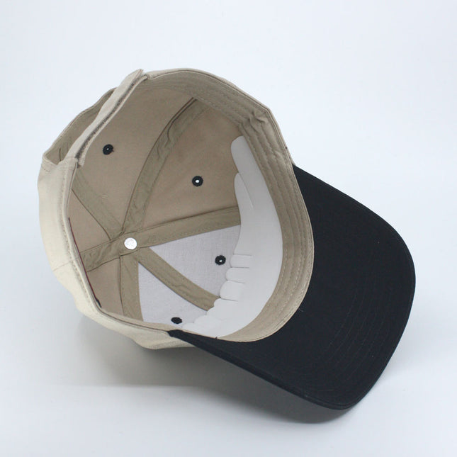 Two Tone Structured Low Profile Baseball Cap - 100% Cotton Twill