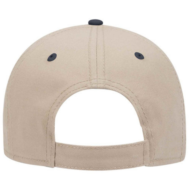 Two Tone Structured Low Profile Baseball Cap - 100% Cotton Twill