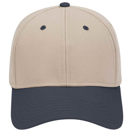 Two Tone Structured Low Profile Baseball Cap - 100% Cotton Twill