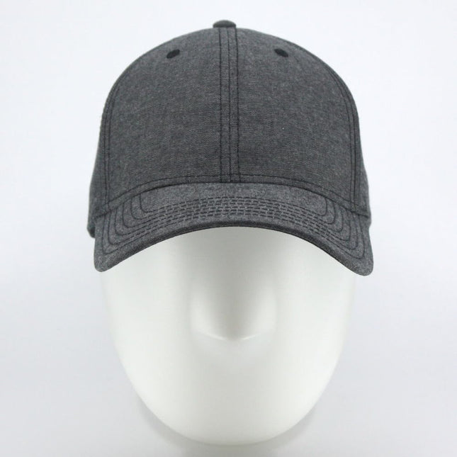 Chambray Cotton Structured Low Profile Baseball Cap