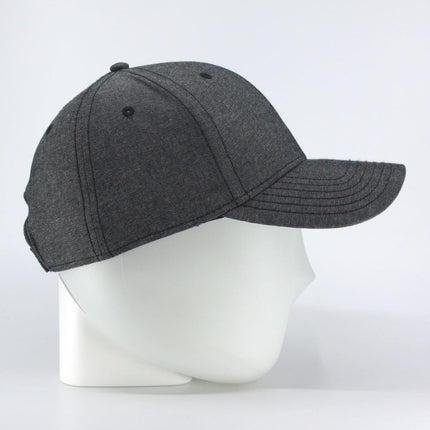 Chambray Cotton Structured Low Profile Baseball Cap