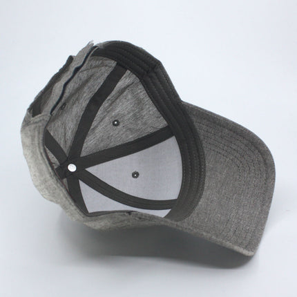 Chambray Cotton Structured Low Profile Baseball Cap