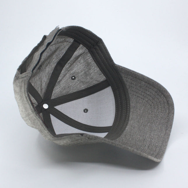 Chambray Cotton Structured Low Profile Baseball Cap