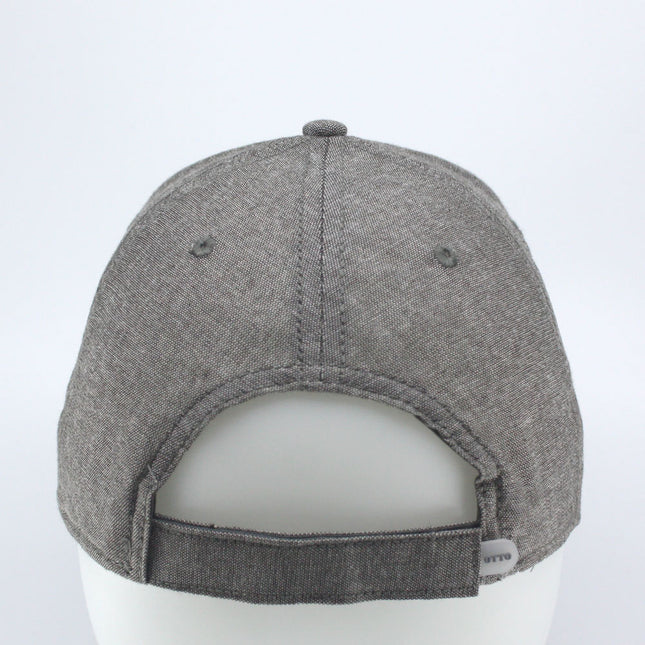 Chambray Cotton Structured Low Profile Baseball Cap