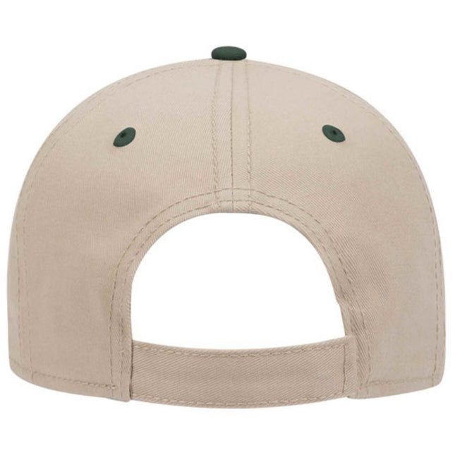 Two Tone Structured Low Profile Baseball Cap - 100% Cotton Twill