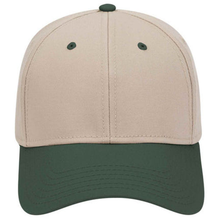 Two Tone Structured Low Profile Baseball Cap - 100% Cotton Twill