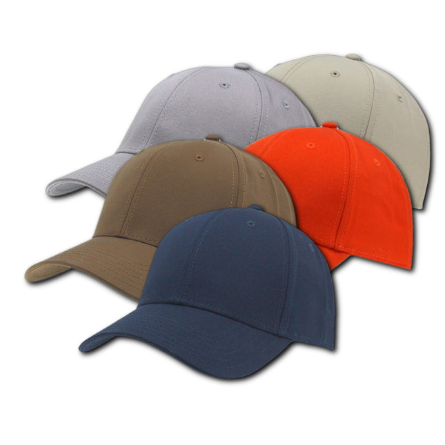 Structured Low Profile Baseball Cap - 100% Cotton Twill