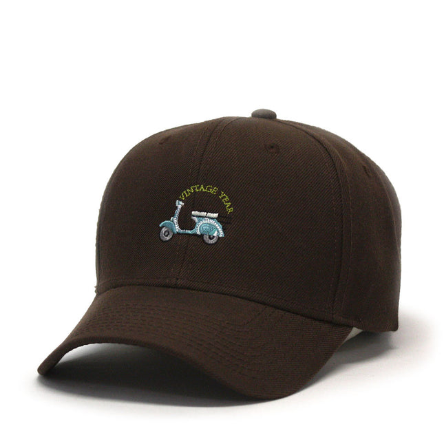 Scooter Embroidered Premium Plain Wool Blend Adjustable Snapback Hats Baseball Caps