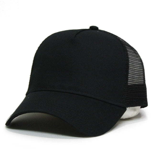 Plain Cotton Twill Mesh Adjustable Snapback Low Profile Baseball Cap