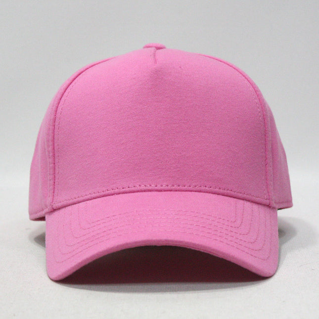 Jersey Knit Five Panel Cotton Adjustable Baseball Cap