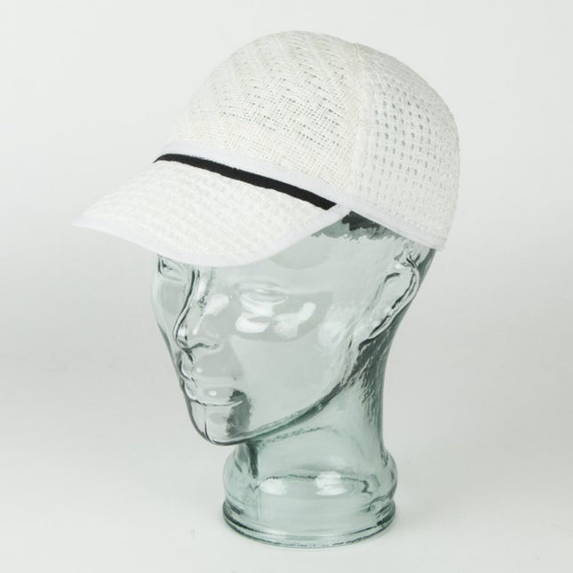 Laundry by Shelli Segal Straw Natural Weave Baseball Cap Sun Hat White