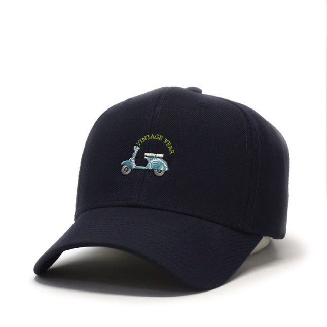 Scooter Embroidered Premium Plain Wool Blend Adjustable Snapback Hats Baseball Caps