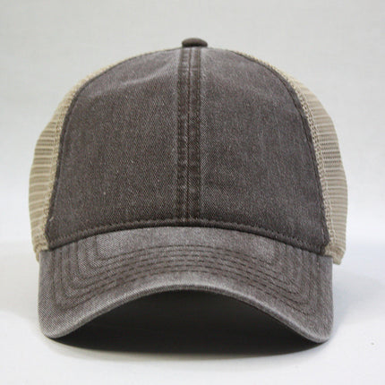Vintage Washed Cotton Soft Mesh Adjustable Dad Hat Baseball Cap