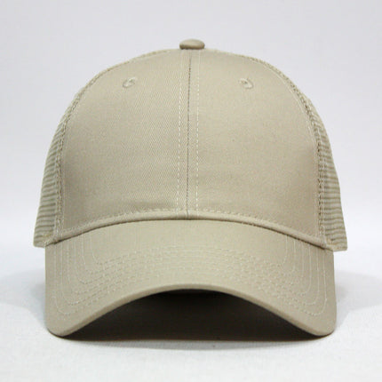 Classic Cotton Twill Low Profile Mesh Adjustable Snapback Baseball Cap
