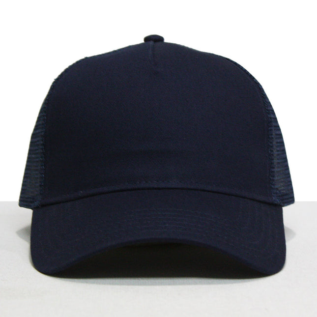 Plain Cotton Twill Mesh Adjustable Snapback Low Profile Baseball Cap